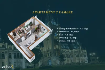 Apartament 2 camere | Copou | 64,5 mp | 111.760 euro - foto 8