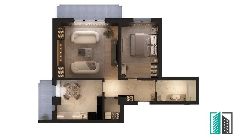 Apartament 2 camere | 66 mp | Visani | Comision 0% - foto 10