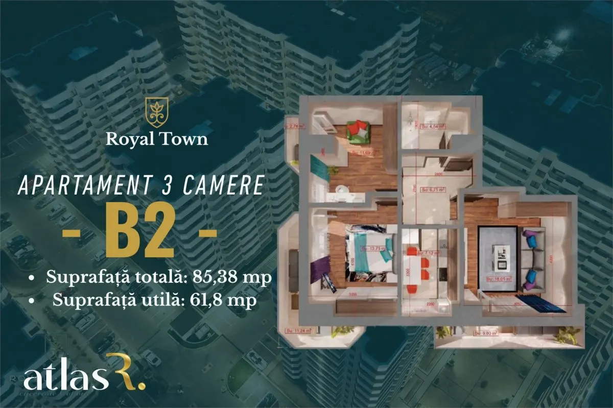 Apartament 3 camere | 85,38 mp | bloc nou | Copou | Comision 0 - foto 15