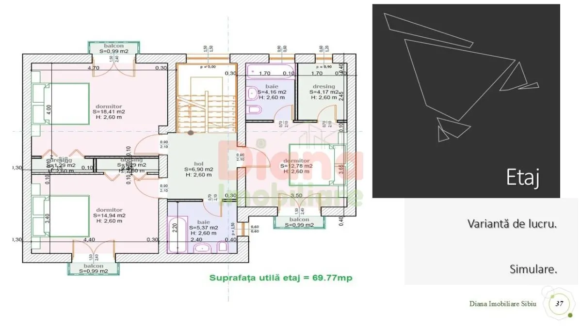 Construiește casa ta pe teren intravilan în Sibiu, str Viile Sibiului. - foto 15