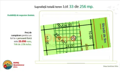 Vând teren pentru casă în intravilan în Sibiu, str Viile Sibiului. - foto 17
