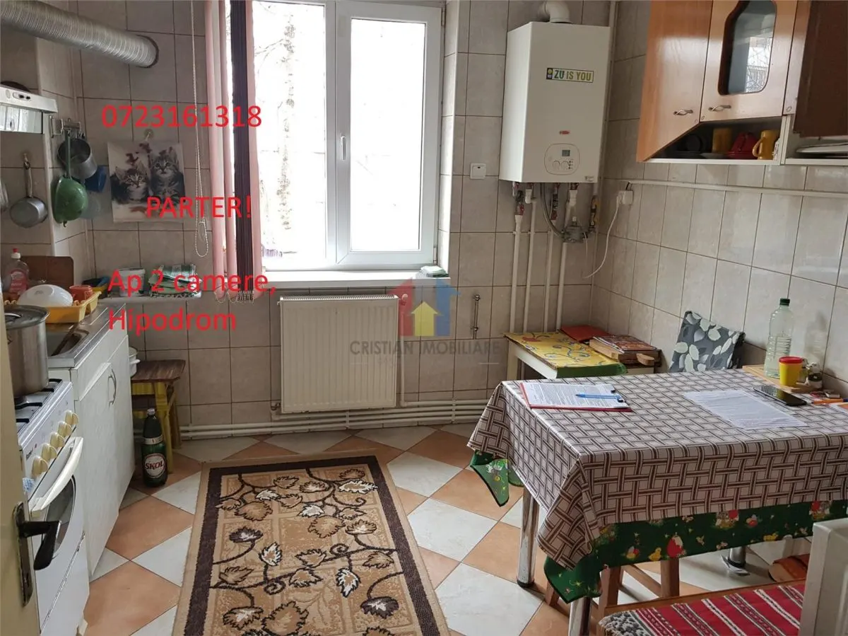 2 camere confort 1 Hipodrom parter cu balcon - foto 1