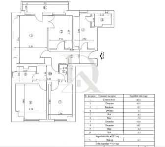 Apartament de lux 4 camere Arcu (fosta Billa ) - Iasi