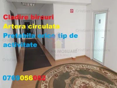 ARTERA PRINCIPALA ,2 Cladiri birouri P+1 si P+2 sup construita 1000 mp - Braila