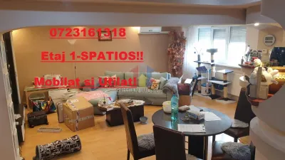 3 camere etaj 1, 2 balcoane, Mobilat si Utilat, decomandat, H.Botev - Republicii - Braila