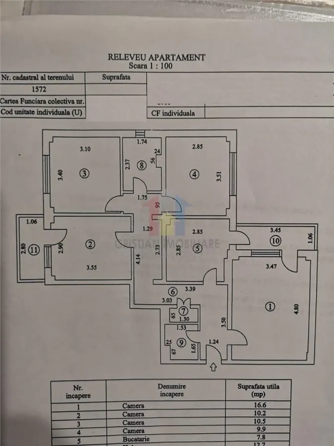 LIBER 4 camere, 80 mp, etaj 2,  Plantelor - foto 2