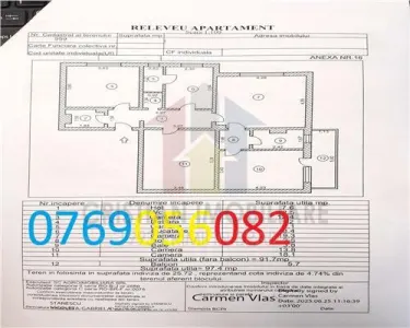 4 camere confort 1 decomandat, 97 mp, parter cu balcon, Buzaului - foto 11