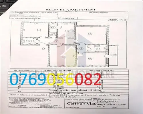 4 camere confort 1 decomandat, 97 mp, parter cu balcon, Buzaului - foto 11
