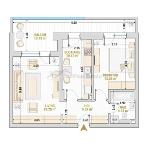 Apartament 2 camere 72 mp Drumul Taberei Residence - foto 1