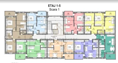 Proiect Reziden?ial Nou – Bloc P+5 cu apartamente de 1, 2,3 camere - foto 6
