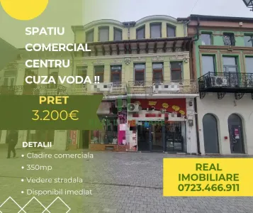 Spatiu comercial 350mp, P+1+M in centrul orasului ! - Buzau