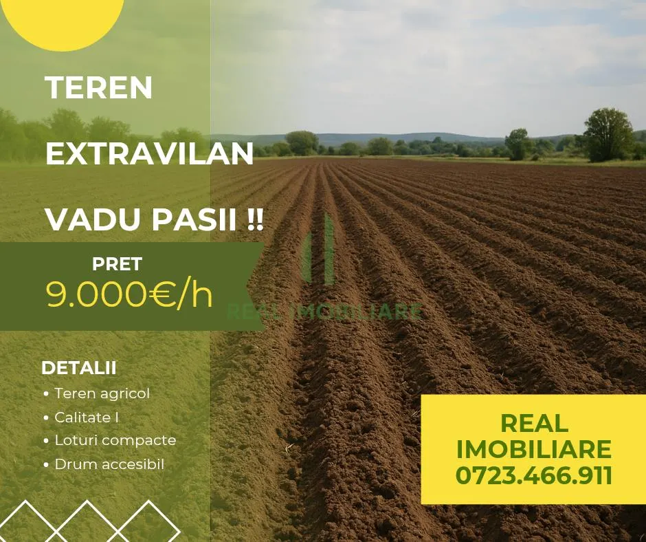 Terenuri agricole Vadu Pasii !! - foto 1