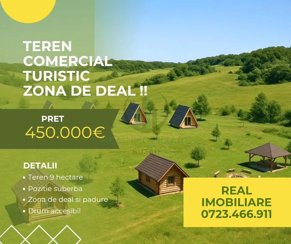 Teren comercial turistic Granjdana Vernesti !! - foto 1