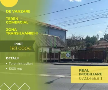 Teren 1000mp comercial zona Transilvaniei ! - Buzau