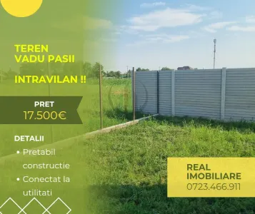 Teren Vadu Pasii pentru constructie casa ! - Vadu Pasii