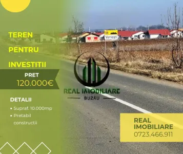 Teren Centura Zoresti- pretabil Investitii ! - Vernesti