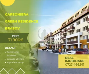 Garsoniera Green Residence Brasov+2 locuri de parcare! - Brasov