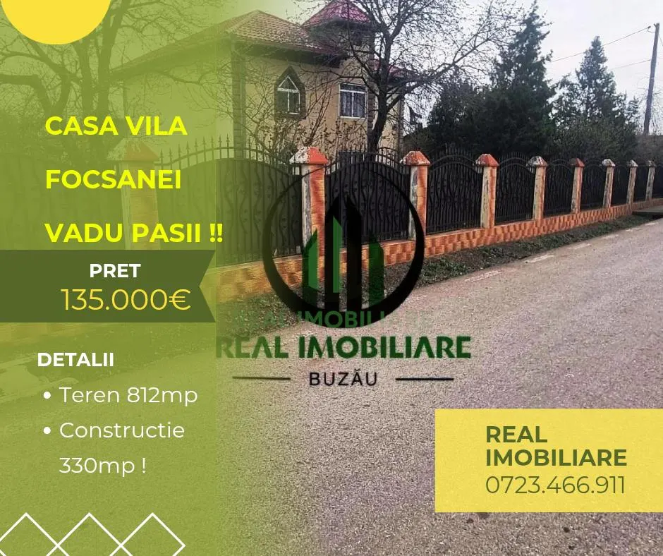 Casa Vila tip P+1 Vadu Pasii -Focsanei ! - foto 1