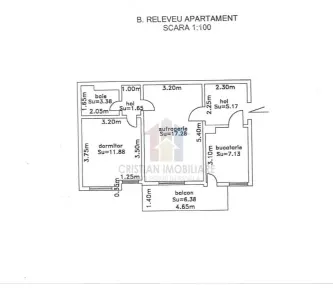 2 camere 48 mp Confort 1 parter cu balcon zona Bella Italia - Braila