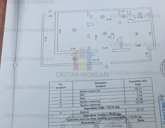 Apartament 3 camere Brăila - poza 1