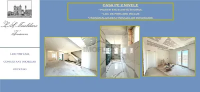 Casa individuala pe doua nivele in Giroc, ultracentral. Comision 0% - Giroc