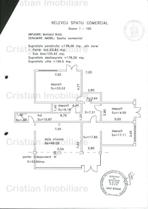 Spatiu comercial, zona Radu Negru, 45 mp, pretabil orice tip de activitate - foto 10