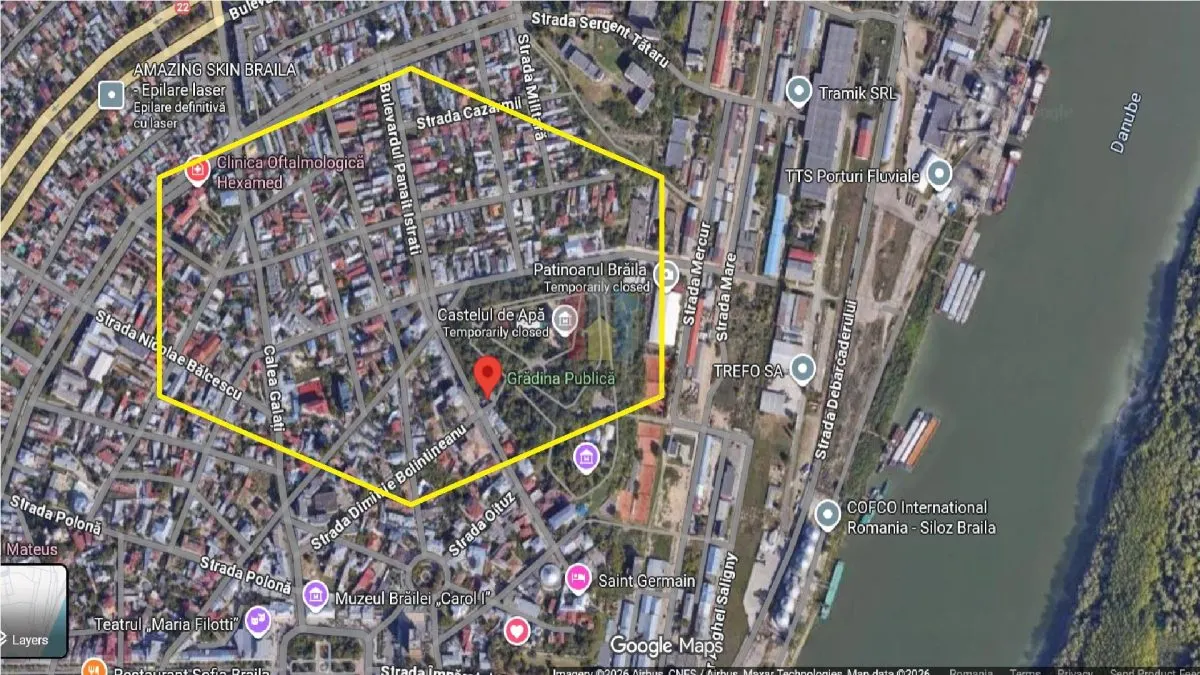 ULTRACENTRAL 120Euro/mp Teren 252mp Gradina Publica ,deschidere 8m - foto 1