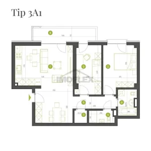 Apartament 3 camere spatios, ideal pentru familie sau cuplu modern – 74 mp utili + balcon 7,6 mp - foto 11