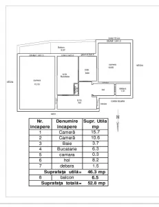 Apartament  2 camere,decomandat, zona Faget,89000 Euro - foto 6