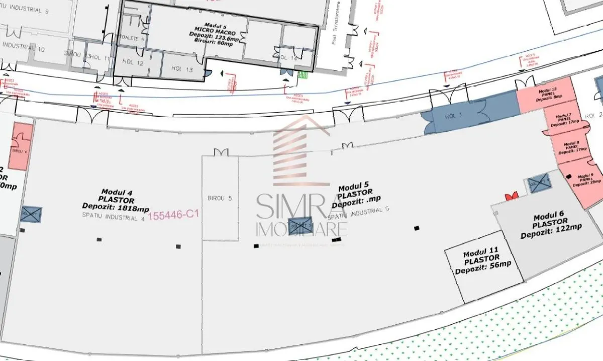 Hală mare si birouri de închiriat Oradea 2032 mp â€“ acces logistic, compartimentare flexibil - foto 6