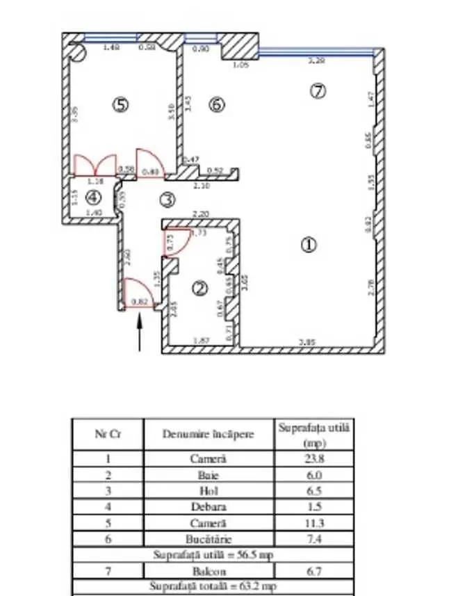 Apartartament 2 camere Grivitei renovat,mobilat modern ,118000 Euro - foto 12