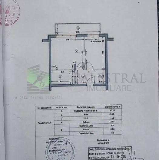 Studio modern in Tractorul -Coresi,129000 Euro - foto 9