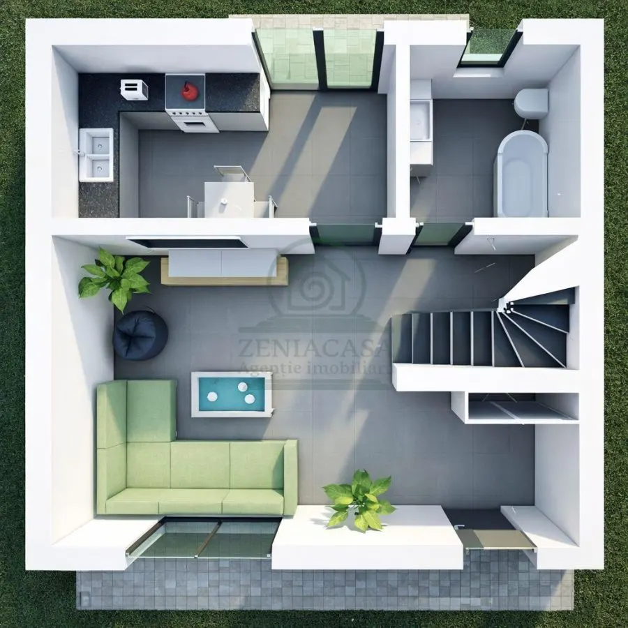 Casa 4 camere Dancu Holboca , CANALIZARE, PLACA DE BETON! la CHEIE! - foto 5