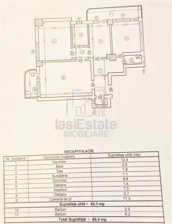 Apartament 3 camere Iași - poza 9
