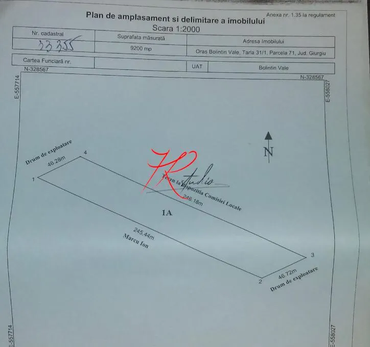Vanzare teren Bolintin Vale, pentru vile/bloc - foto 2