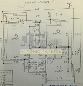 Apartament 3 camere, renovat, in Ploiesti, zona Republicii. - foto 12