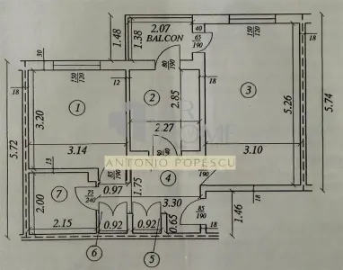 Apartament 2 camere, decomandat,mobilat si utilat,Ploiesti,Cantacuzino - foto 14