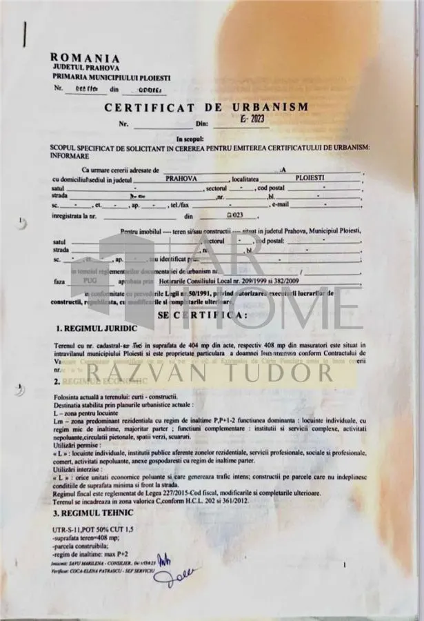 Teren intravilan 406m2 , Ploiesti , zona UPG - foto 5