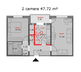 Vanzare apartament 2/3 camete Tei, mobilat - foto 2