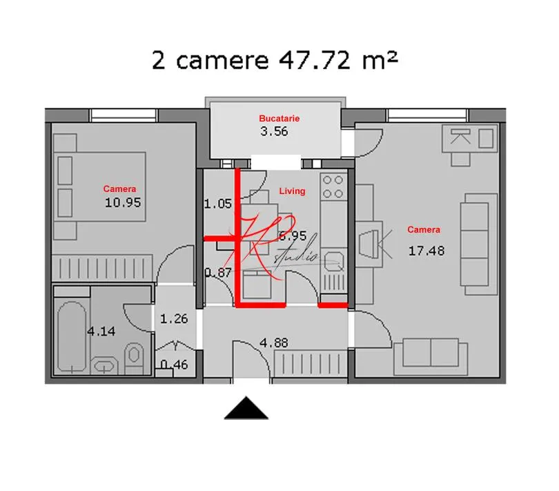 Vanzare apartament 2/3 camete Tei, mobilat - foto 2
