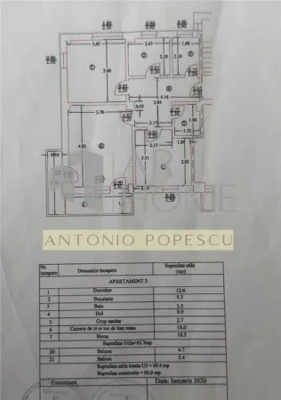 Apartament 3 camere Ploiești - poza 19