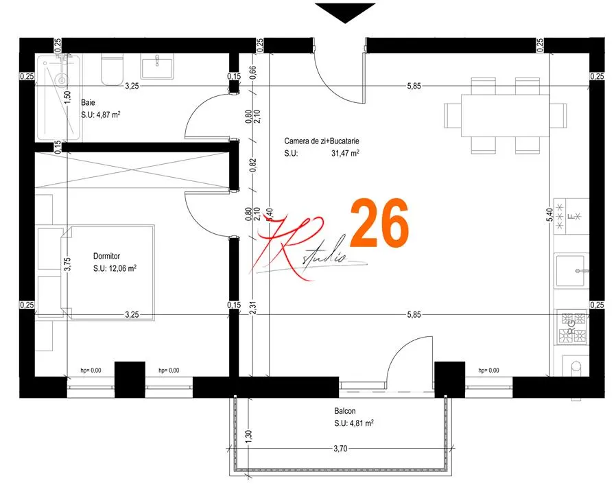 Vanzare apartamente Otopeni  bloc nou, parcare inclus - foto 7