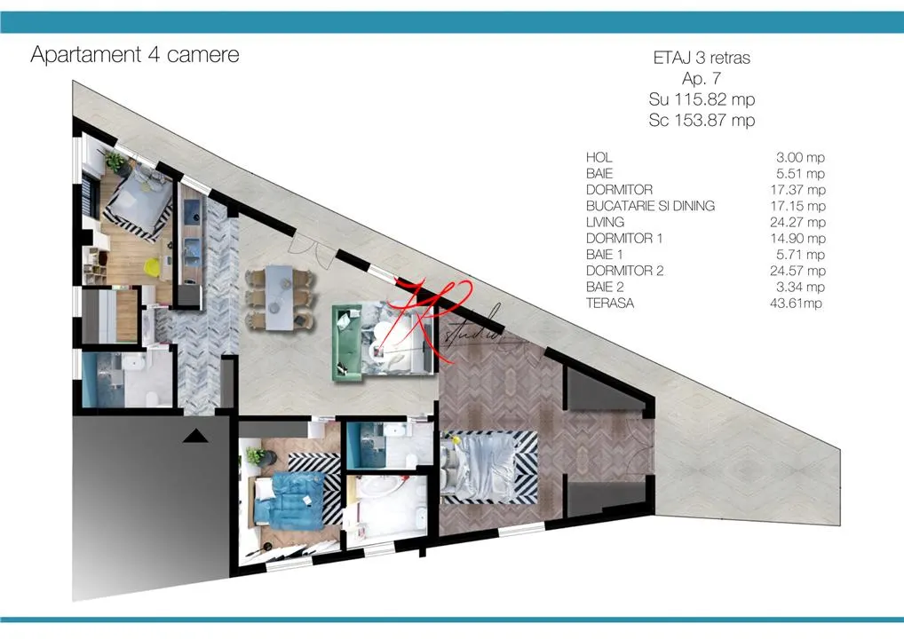 Vanzare apartamente Salajan,  bloc nou. 2024, 1600 €/mp - foto 4