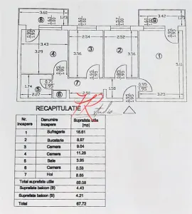 Vanzarea apartament 3 camere Parcul Tei - foto 2