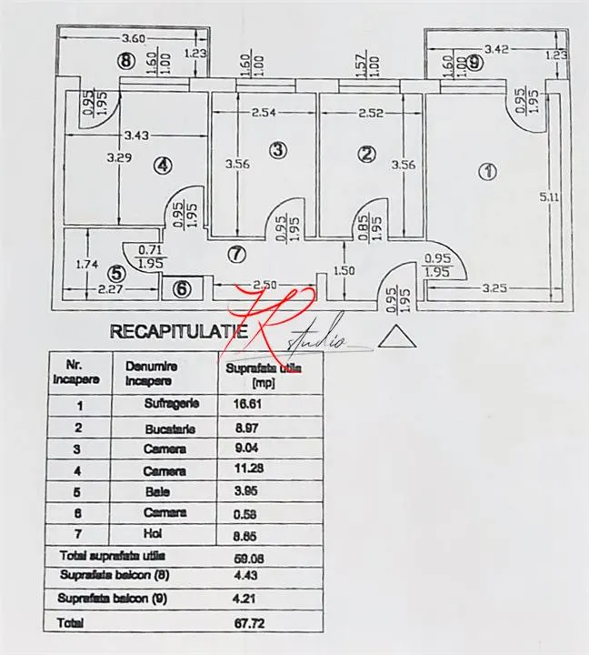 Vanzarea apartament 3 camere Parcul Tei - foto 2