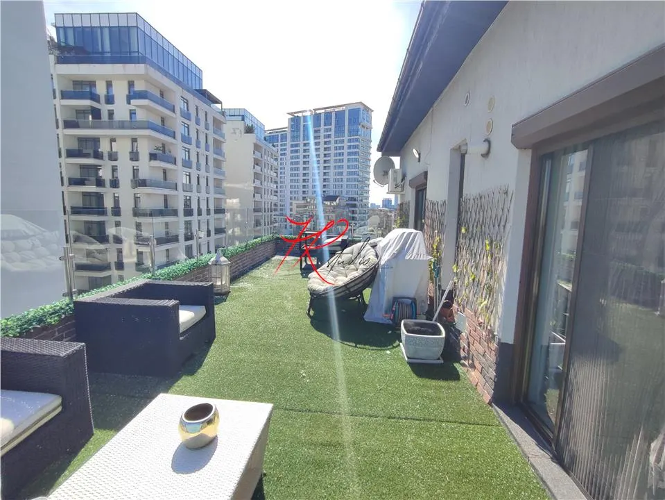 Inchiriere penthouse  3 camere Floreasca-Barbu Vacarescu cu Terasa - foto 4