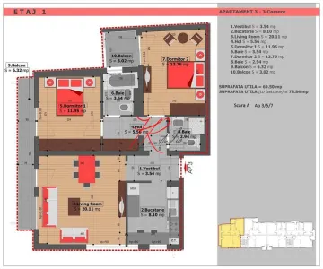 OCAZIE! Apartament 3 camere deosebit -  Tineretului - foto 3