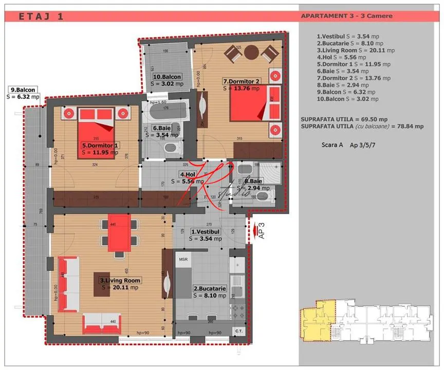 OCAZIE! Apartament 3 camere deosebit -  Tineretului - foto 3