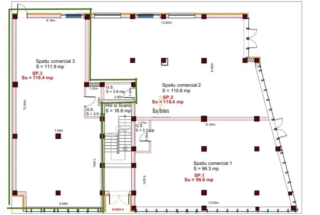 Spatiu Comercial - 116 mp - Alimentatie Publica - Comert - Servicii - foto 9
