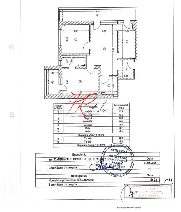 Vanzare apartament 3 camere plus loc de parcare zona Straulesti - foto 3